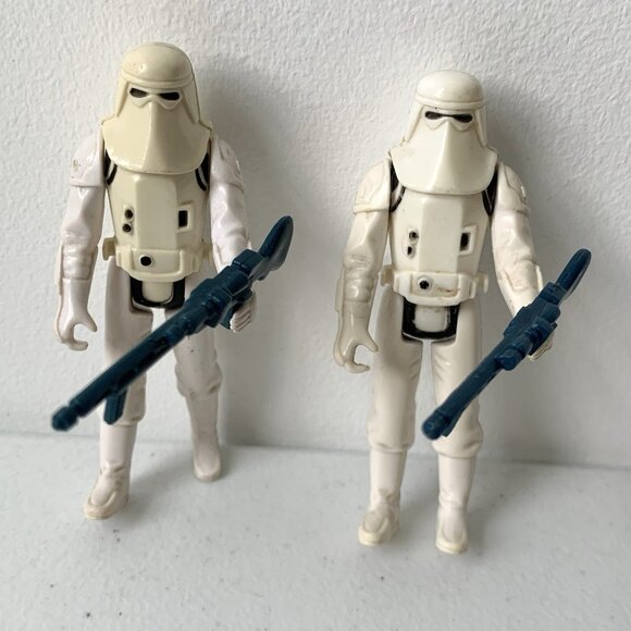 Vintage Star Wars ESB 1980 Kenner Imperial Hoth Snowtroopers (2) w/Weapons - Picture 1 of 10